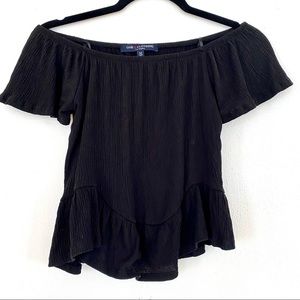 One Clothing Off-the-Shoulder Top | Black | Size M